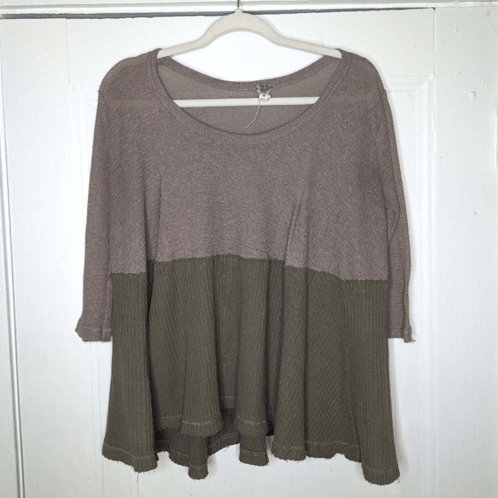 Free People Half and Half Thermal Size Woman's Small